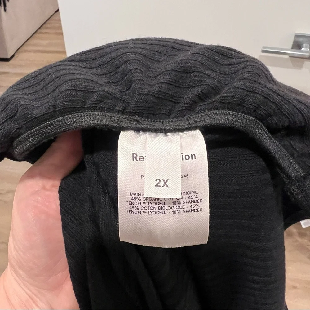 Reformation Mally Sleeves Rib Dress  (Plus Size) - Picture 8 of 8